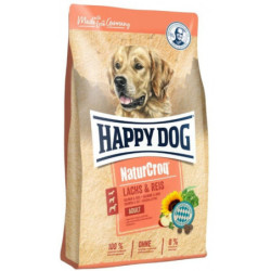 Happy Dog NaturCroq, Adulto Razas Medianas y Grandes, Salmón y Arroz, 11 kg
