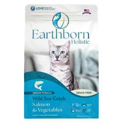 Earthborn Holistic, Libre de granos, Gato y Gatitos, Salmón y Vegetales