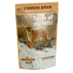 Taste of the Wild Caynon River, Alimento húmedo, Trucha, Pollo y Pavo en salsa , 85 g