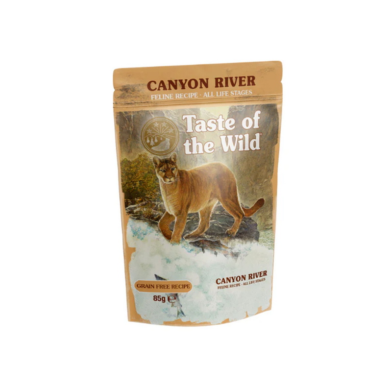Taste of the Wild Caynon River, Alimento húmedo, Trucha, Pollo y Pavo en salsa , 85 g