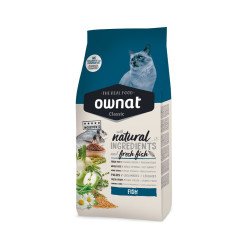 Ownat Natural Classic, Gatos adultos, Pescado, 4kg