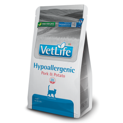 Vetlife hipoalergénico Gatos , Cerdo y Papa , 2 kg