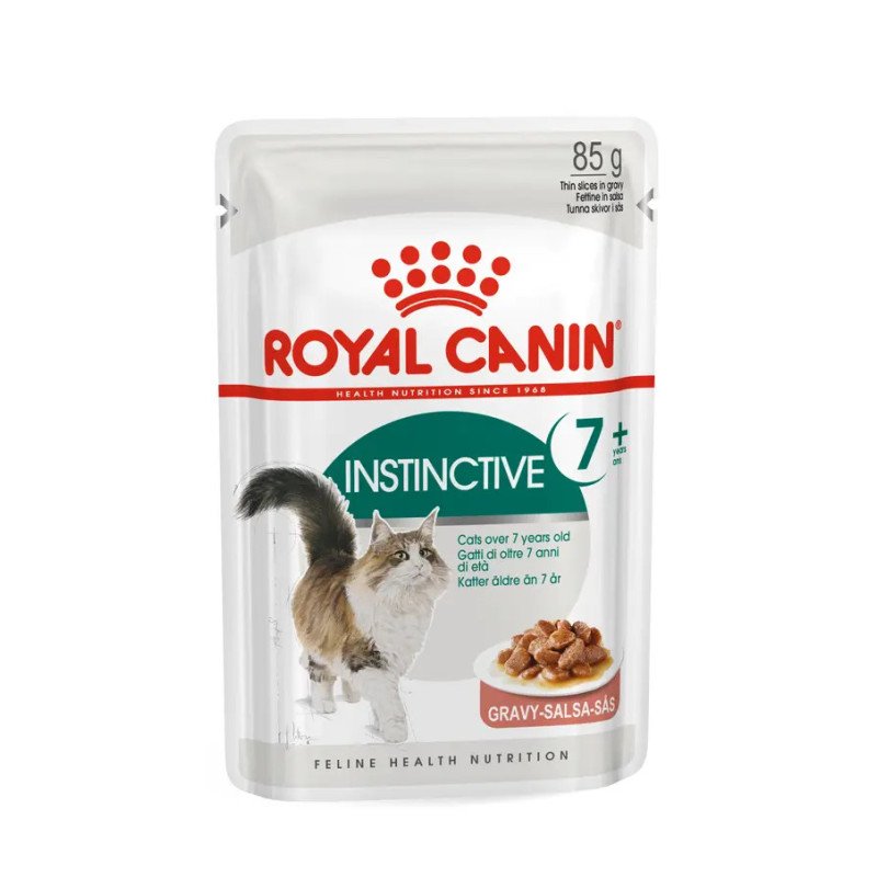 Royal Canin Instinctive 7+, Alimento Húmedo Senior, 85 gr