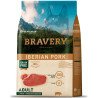 Bravery Monoprotéico, Libre de Granos, Adulto Razas Medianas y Grandes, Cerdo Ibérico, 12 Kg