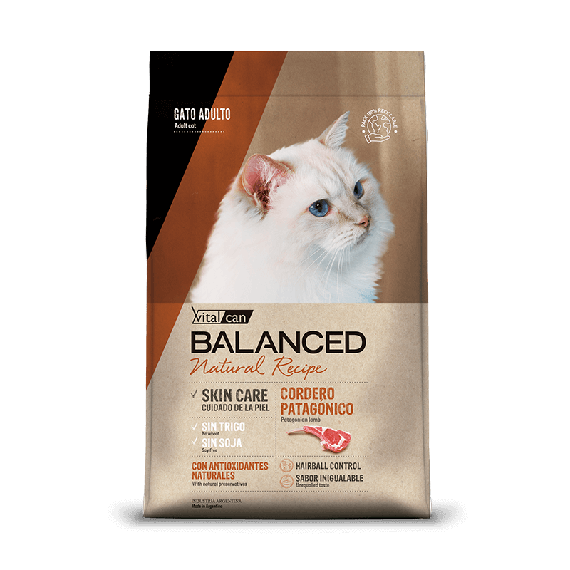Balanced Natural, Gato Adulto , Codero Patagónico, 3 kg