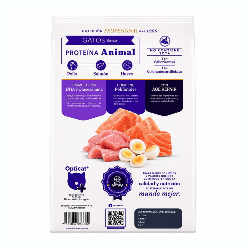 NutraPro Senior Gato, 2 kg