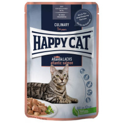 Happy Cat Culinary, Alimento Húmedo, Libre de Granos, Salmón del Atlántico, 85 g