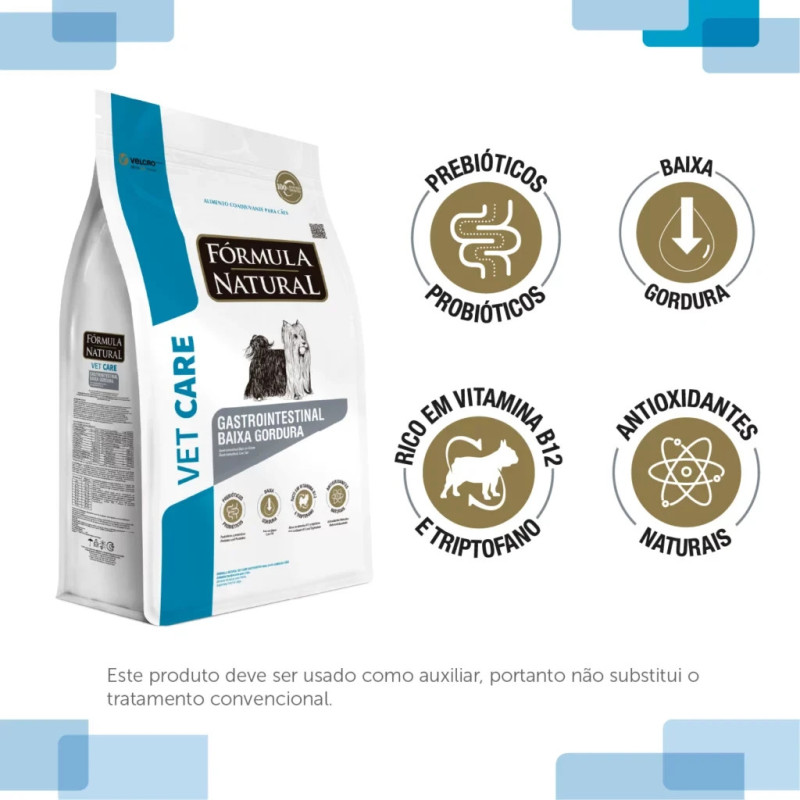 Fórmula Natural Vet Care, Gastrointestinal Baja en Grasa, 2 kg