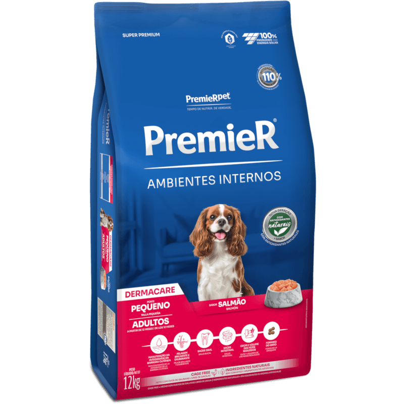 Premier Ambientes Internos, Perros Adultos Raza Pequeña , Salmón