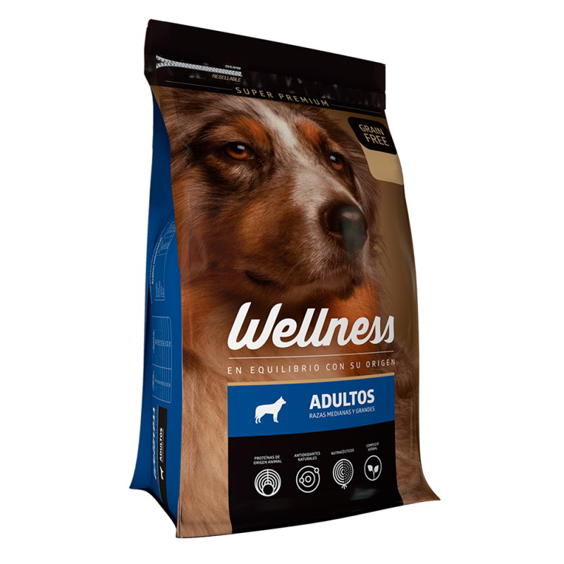 Wellness Adultos razas medianas y grandes 15 kg. Comida para perros al mejor precio