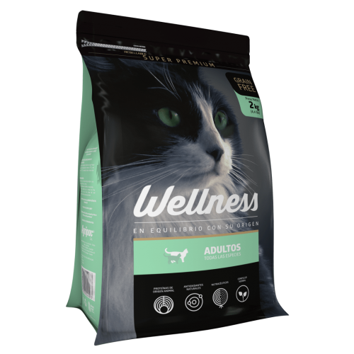 Wellness Gato Adulto, sabor Salmón, 2 kg