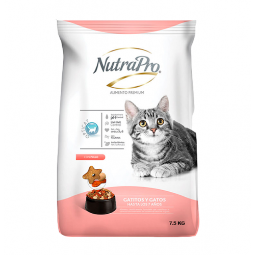 NutraPro Gatos y Gatitos, 7,5 kg
