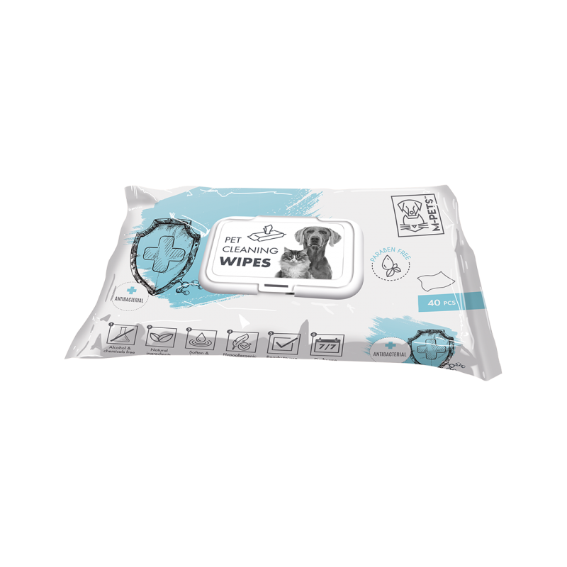 M-Pets Toallitas Antibacteriales para Mascotas