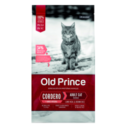 Old Prince Super Premium Gatos Adultos, Cordero y Arroz Integral