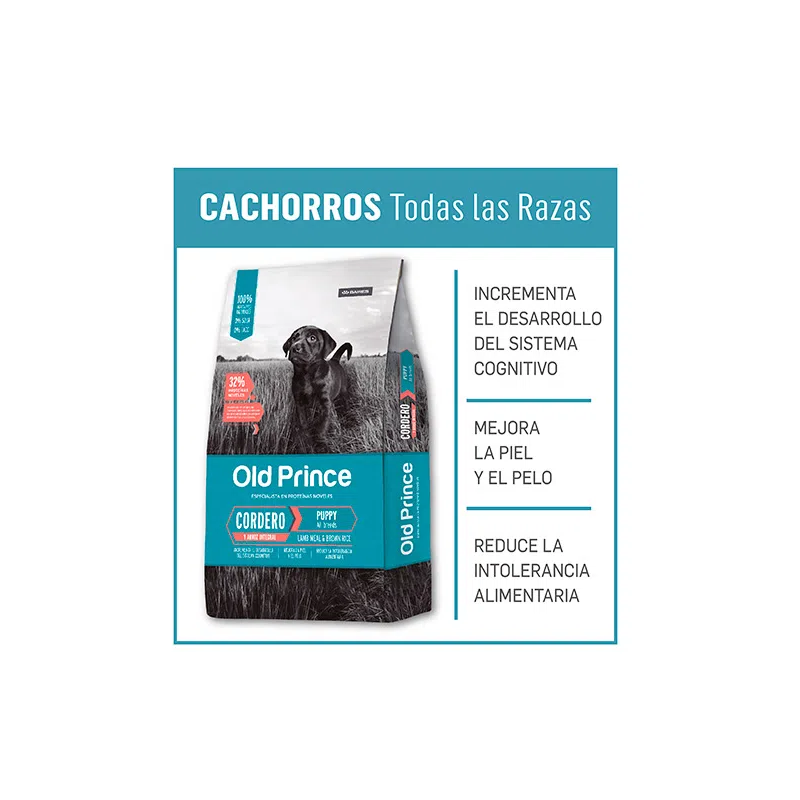 Old Prince Super Premium, Cachorro todas las razas, Cordero y arroz integral