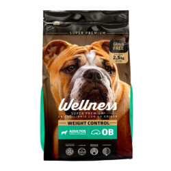 Wellness Control de Peso, todas las Razas, sabor a Salmón, 2,5kg