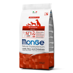 Monge Super Premium Cordero, Papa y Arroz, Adultos Todas las Razas