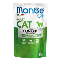 Monge Grill Gato Adulto Sabor Conejo, 85 g