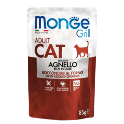 Monge Grill Gato Adulto Sabor Cordero, 85 g