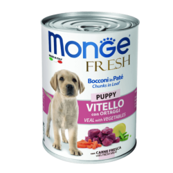 Monge Fresh Cachorro Sabor Ternera, 400 gr