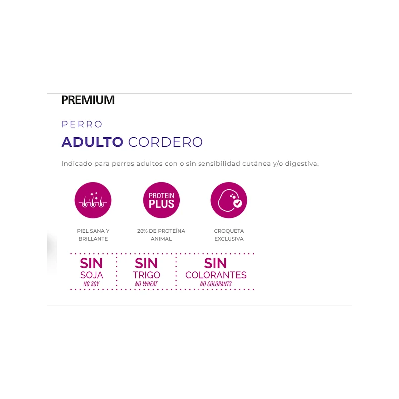 Balanced Premium, adulto todas las razas, Cordero, 20 kg