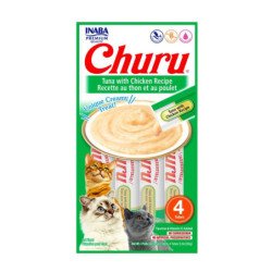 Churu, Snack cremoso, Atún con Pollo, 4 tubitos, 56g (4 x 14 g)