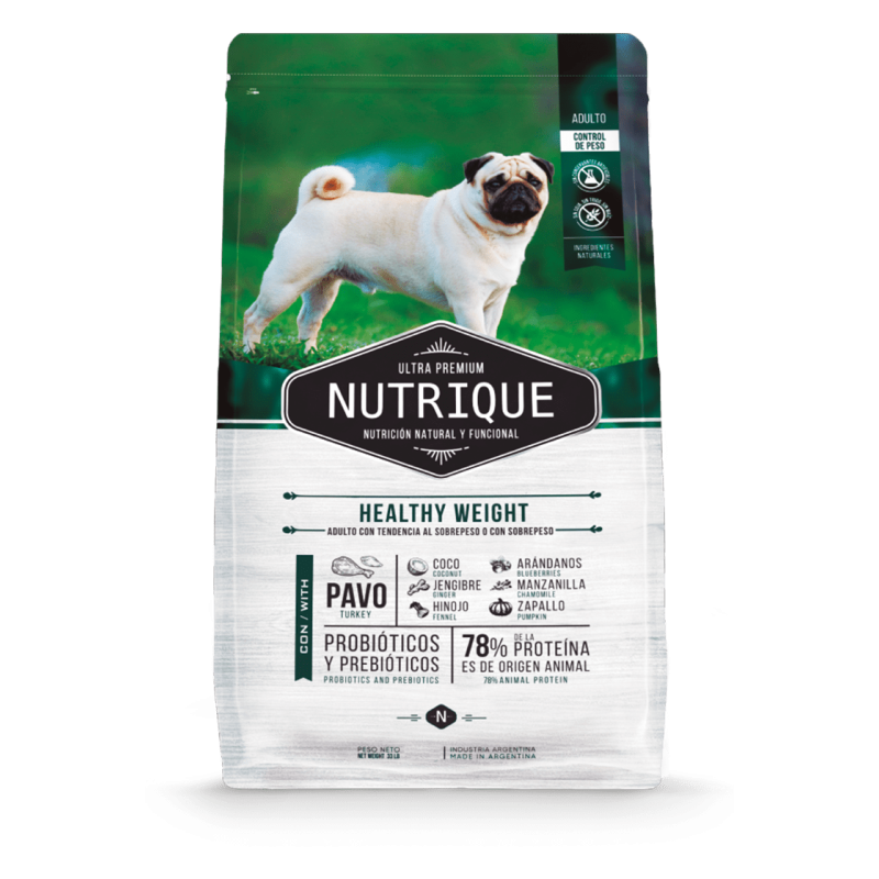 Nutrique Ultra Premium Healthy Weight (Control de Peso), Todas las razas y edades, Pavo