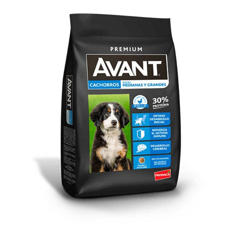 Avant cachorro, razas medianas y grandes, Pollo, 18 kg