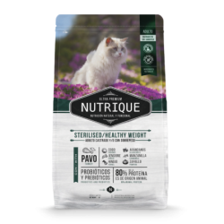Nutrique Ultra Premium Gato Esterilizado, Pavo, 2 kg