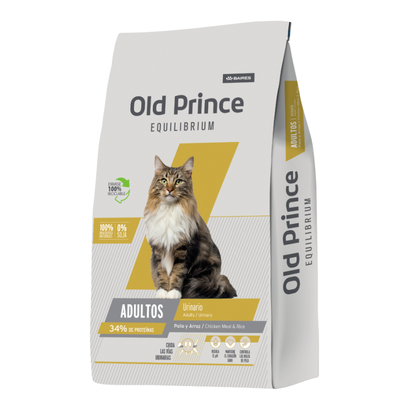 Old Prince Super Premium Gato Adulto, Urinary, Pollo y Arroz