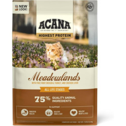 Acana Meadowlands, Alto en Proteínas, Libre Granos, Gato y Gatitos, Pollo y Pavo de libre pastoreo