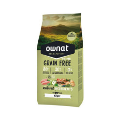 Ownat Super Premium, Libre de Granos, Gato Adulto, Pollo y Pavo