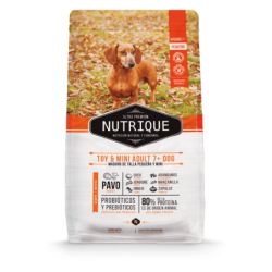 Nutrique Ultrapremium, adulto raza pequeña 7+, Pavo, 3 kg