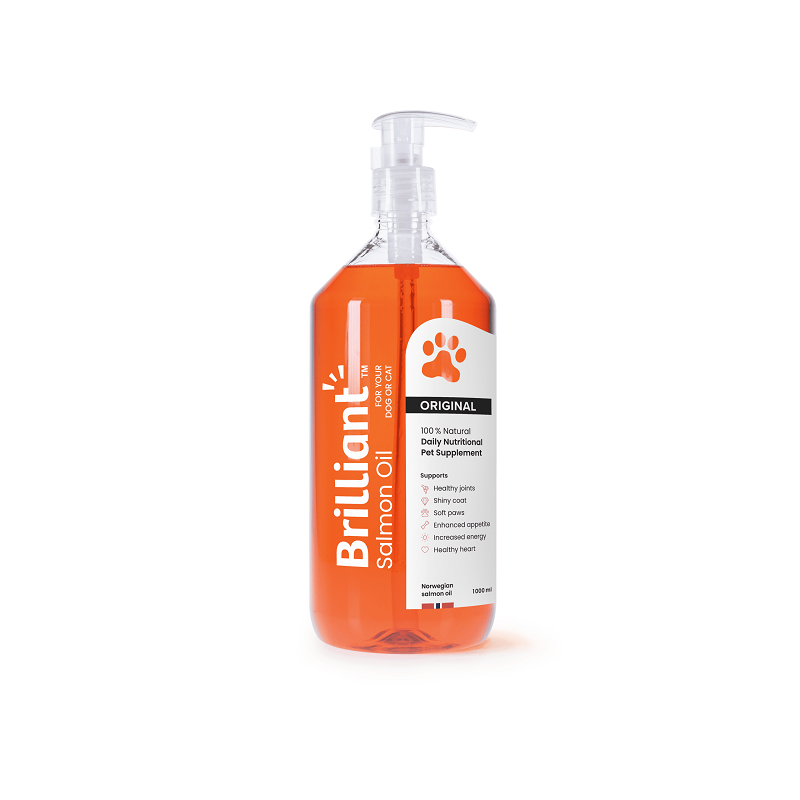 Brilliant, Aceite de Salmón Natural, Perros y Gatos, 1 Litro