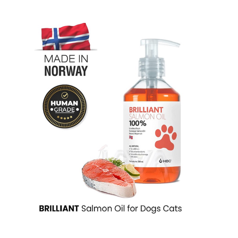 Brilliant, Aceite de Salmón Natural, Perros y Gatos, 1 Litro