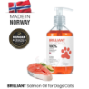 Brilliant, Aceite de Salmón Natural, Perros y Gatos, 1 Litro