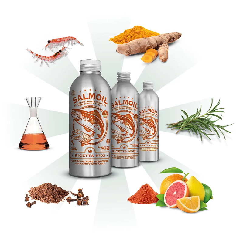Salmoil, Aceite de Salmón, Cuidado Intestinal, Perros y Gatos, 950 ml