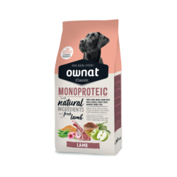 Ownat Monoprotéico, Cordero, Adulto todas las razas, 12 kg
